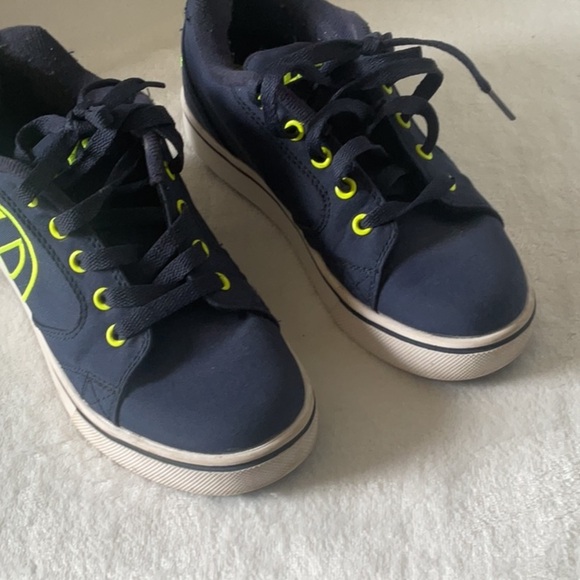 Heelys Navy and Neon Yellow Kids Sneakers - Picture 2 of 7